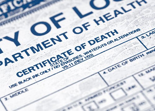 Correct a Death Certificate