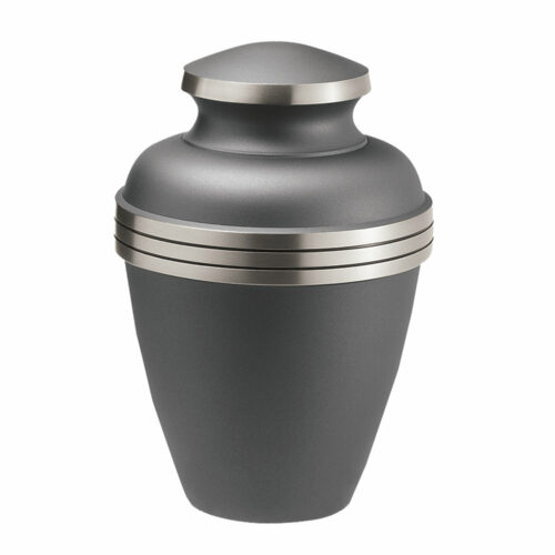 Ashen Pewter Brass Urn