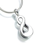 Sterling Silver Infinity Cremation Pendant