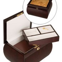 Mahogany Burl Treasure Chest