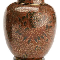 Amber Cloisonne Urn