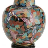 Butterfly Cloisonne Urn