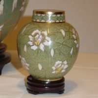 Pear Blossom Cloisonne Mini Urn