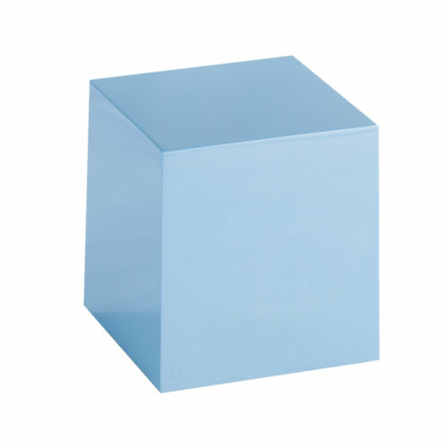 Blue Bronze Cube Keepsake Urn