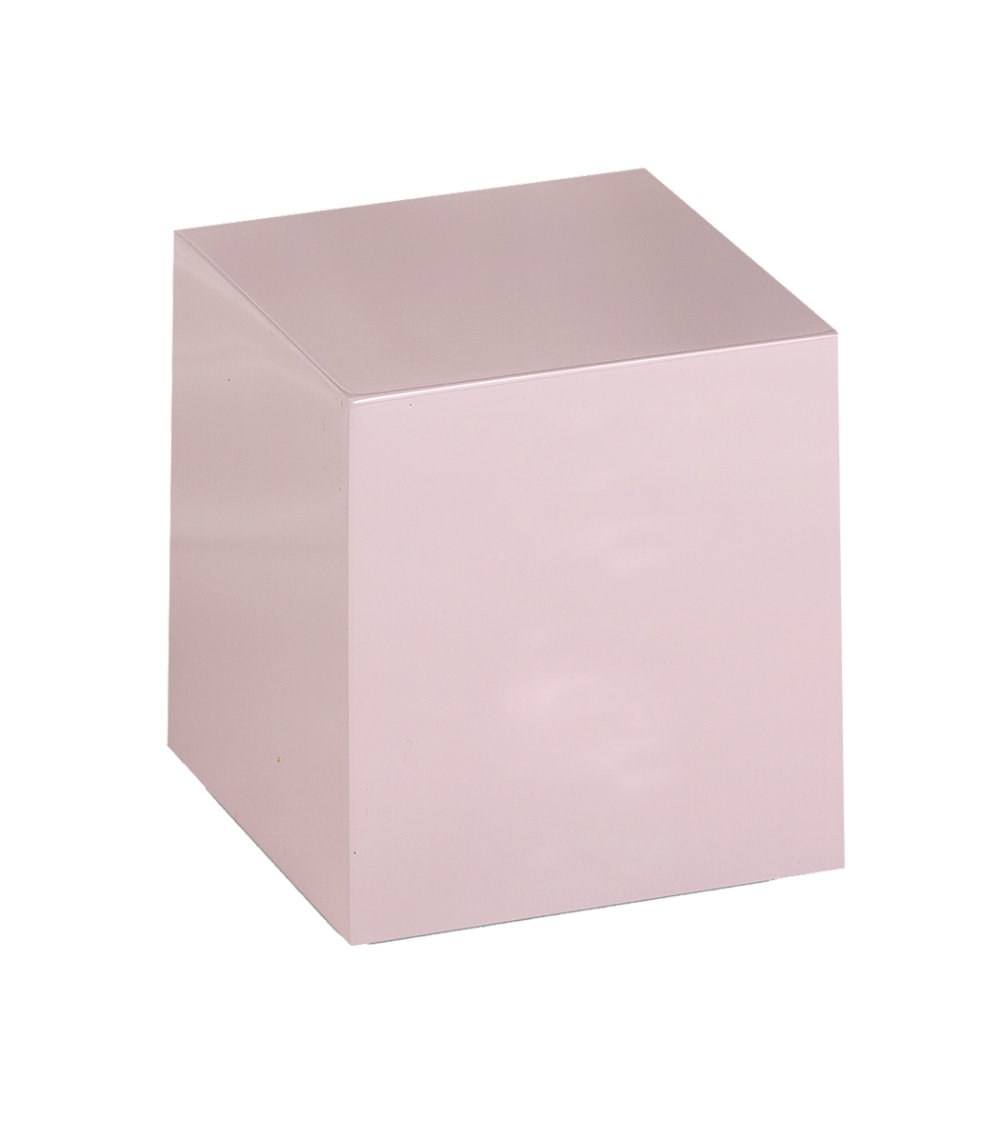 Pink Bronze Cube Keepsake Urn
