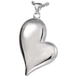 Teardrop Heart Cremation Pendant