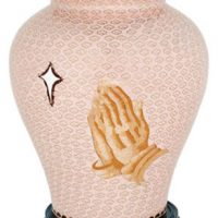 Praying Hands Cloisonne Urn