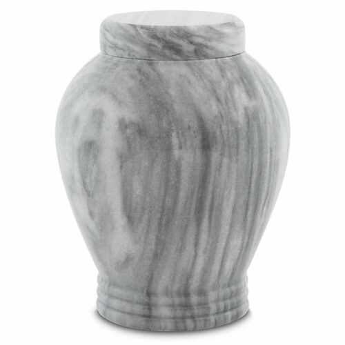 Cashmere Gray Marble Urn