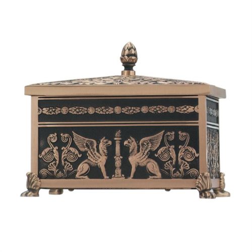 Sarcophagus Cast Bronze Urn