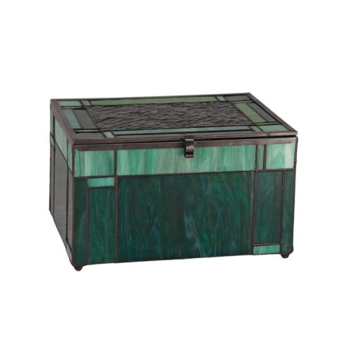 Evergreen Stained Glass Memory Chest Urn
