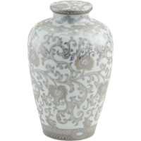 Scroll Handcrafted Porcelain Cremation Urn