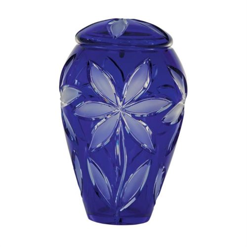 Fleurs Bleu Crystal Urn
