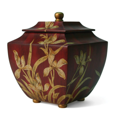 Orchid Burgundy Urn