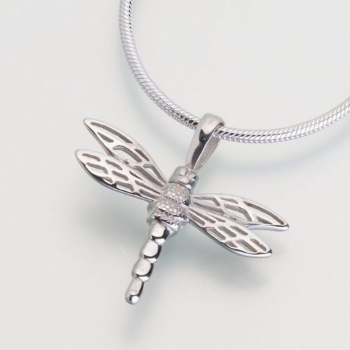 Sterling Silver Dragonfly Cremation Pendant