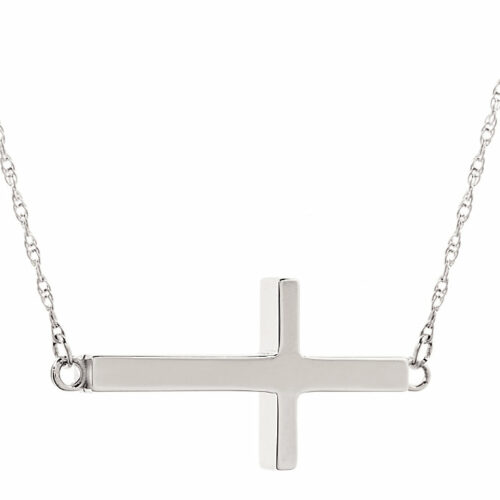 Sideways Cross Cremation Pendant