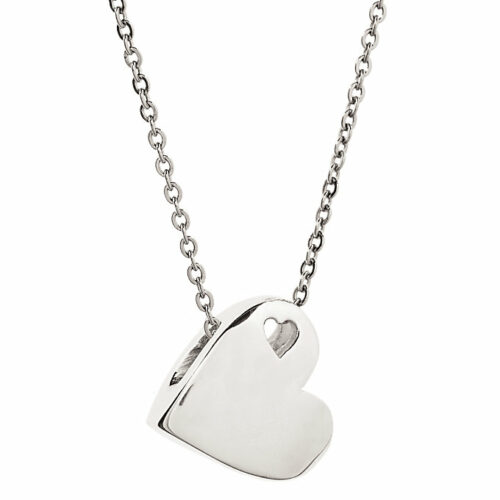 Sideways Heart Cremation Pendant