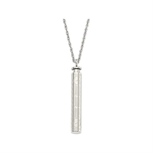Etched Cylinder Cremation Jewelry