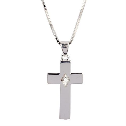 CZ Cross Cremation Jewelry