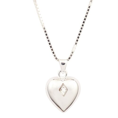 CZ Heart Cremation Pendant