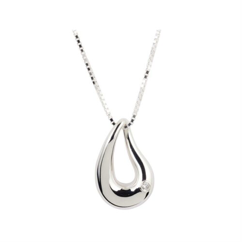 Open Teardrop Cremation Pendant