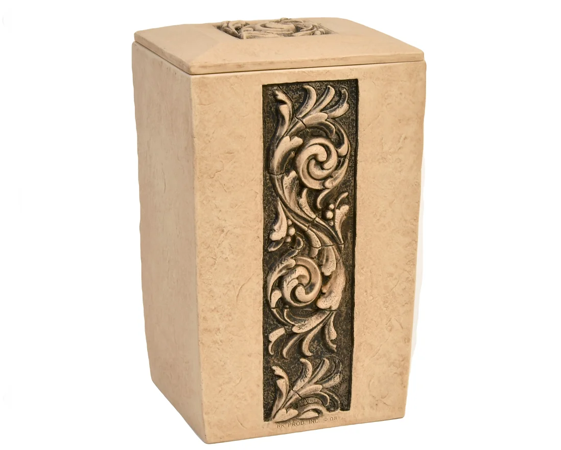 Forever Heart Textured Stone Urn - Image 2