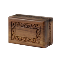 Rosewood Border Keepsake Box Urn