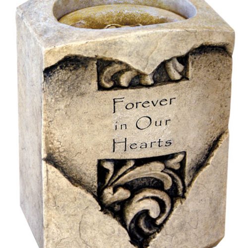 Forever Heart Candle Holder Keepsake
