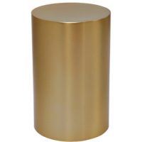 Stainless Steel Gold Cylinder Urn