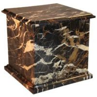 Dark Orchid Square Marble Urn