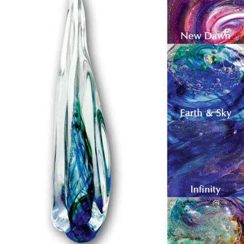 Medium Eternal Flame Cremation Art Glass