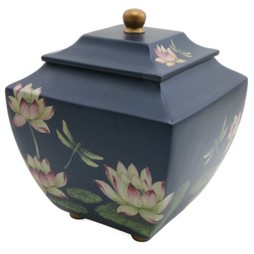 Waterlily Dragonflies Urn