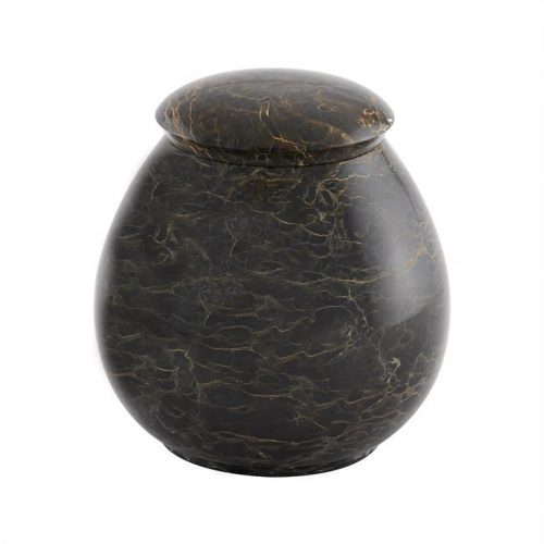 Tiger Eye Round Marble Urn