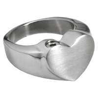 Bold Heart Cremation Ring