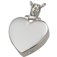 Filigree Bail Heart Cremation Pendant
