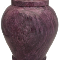 Embrace Purple Natural Marble Urn