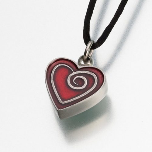 Satin Finish Heart Pendant