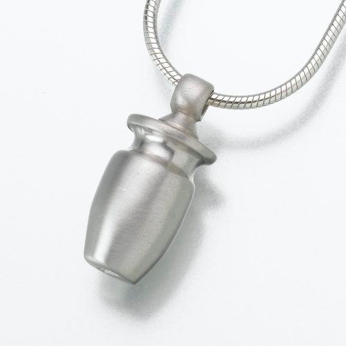 Small Sterling Silver Cremation Urn Pendant