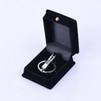 Black & Silver Capsule Cremation Keychain