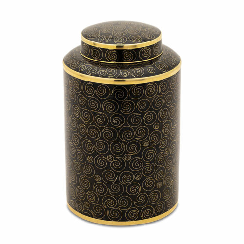 Midnight Swirl Cloisonne Urn