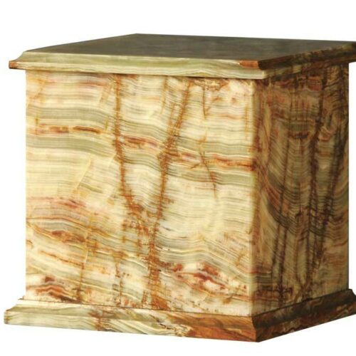 Alpine Onyx Square Marble Urn