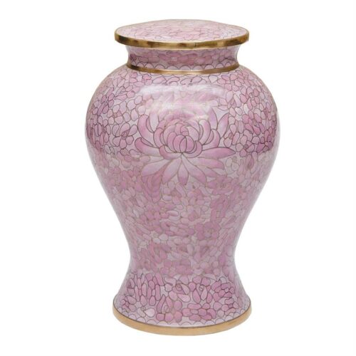 Rose Cloisonne Urn