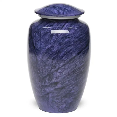Purple Jewel Alloy Urn